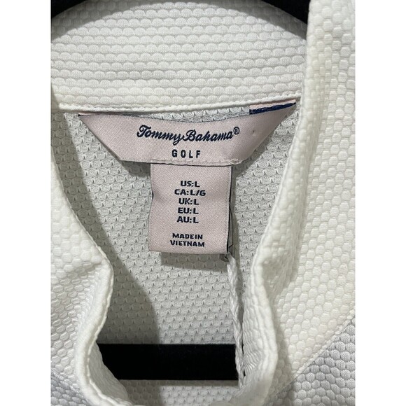 TOMMY BAHAMA 1/4 Zip Women’s Large UPF 50 Textured Active Golf Pullover Shirt - Picture 3 of 8